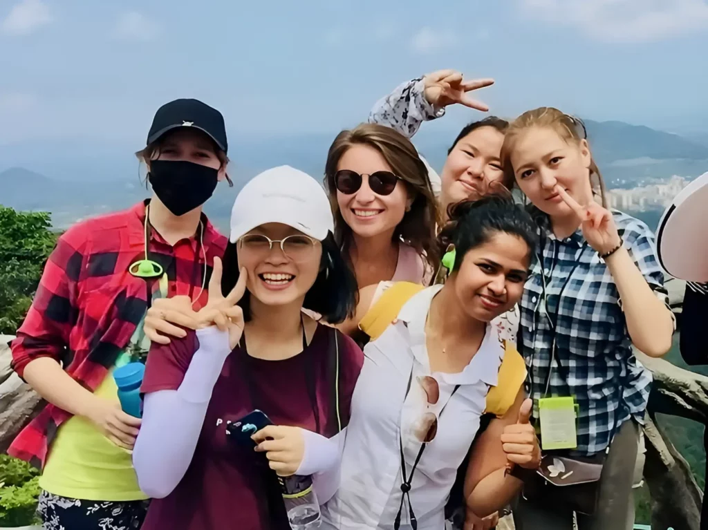 international group educational field trip Hainan